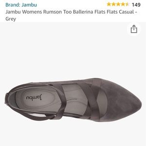 Jambu Women’s Rumson Ballerina Flats - Charcoal Size 7.5